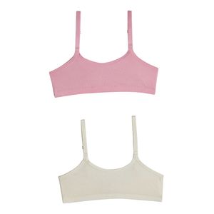 Kit 02 Tops Infantil Básico Rosa Chiclete/perola