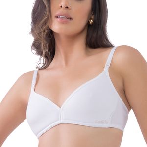 Soutien Cotton com Alças Removíveis Nas Costas Branco