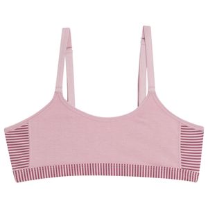 Soutien Top Infantil Cotton Detalhes Microfibra Rosa Make