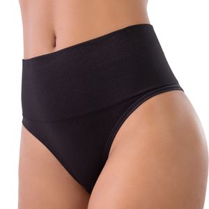 Calcinha Cintura Alta sem Costura Preto