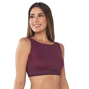 Top Fitness Seamless Médio Suporte com Bojo Removível
