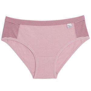 Calcinha Infantil em Cotton Detalhe em Microfibra Rosa Make