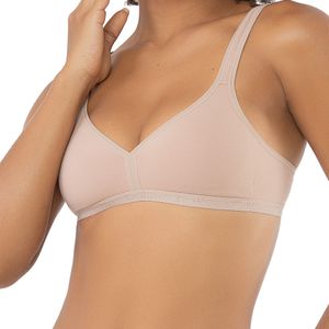 Soutien Cotton Elástico Delrio sem Bojo sem Aro Mousse