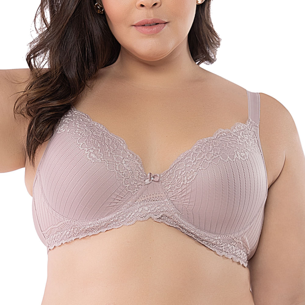 Sutiã Cobertura Total Renda Embrace Lace Wacoal NUDE - Lingeries perfeitas  para você!