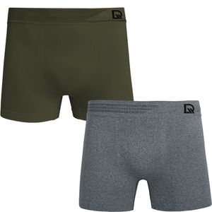 Kit 02 Cuecas Boxer sem Costura V. Militar/mescla