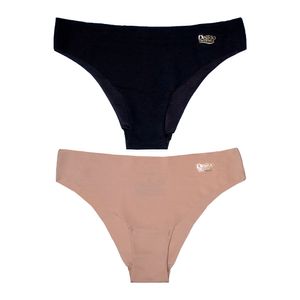 Kit Com 2 Calcinhas Tipo Tangas Em Laser Cut