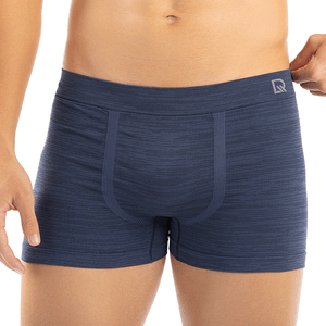 Cueca Boxer Sem Costura Em Microfibra Flamê Chumbo