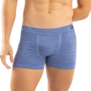 Cueca Boxer Sem Costura Em Microfibra Flamê  Índigo Blue