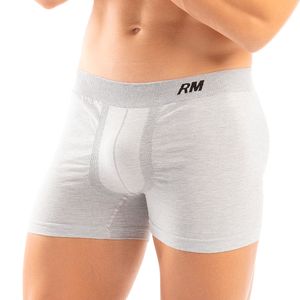 Cueca Boxer Sem Costura Em Algodão Mescla Claro