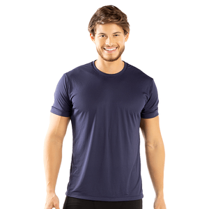 T-shirt Masculina em Crepe Azul Sky