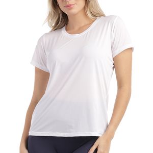 T-Shirt Fitness Feminino Micro Dry Branca