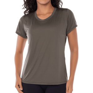 T-Shirt Fitness Feminino Micro Dry Verde Militar