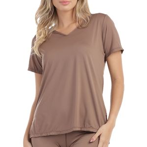 T-Shirt Tapa Bumbum em Micro Dry Capuccino