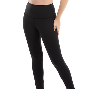 Calça Legging Em Tecido 3D Tecnology E Pala Larga Dupla Com Bolso Invisível Preto