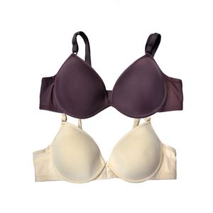 Kit com 2 Soutiens Moldados com Bojo e Aro New Nude/Nature