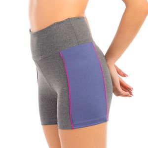 BERMUDA FITNESS EM TECIDO DIVA MESCLA E AZUL CELESTE