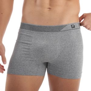 Cueca Boxer Sem Costura Individual em Algodão Mescla