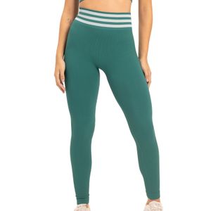 Calça Capri Fitness Sem Costura Verde Selva