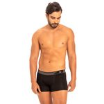 Cueca-Boxer-Sem-Costura-Individual-em-Algodao-Preto