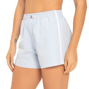 Short De Tecido Mega Pop Fita Lateral Anis