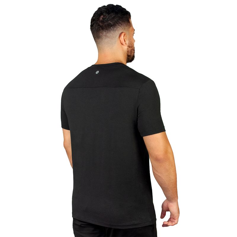 T-shirt-Basica-Masculina-em-Modal-Preto-------