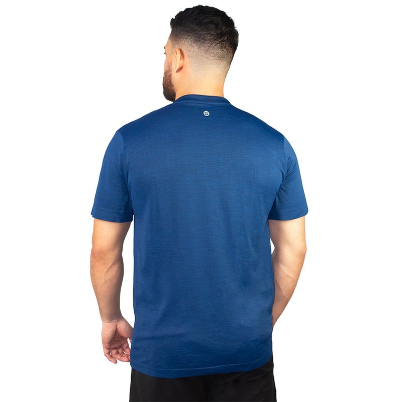 T-Shirt-Masculina-Sem-Costura-Flame-Azul-Produndo