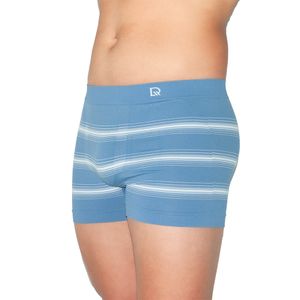 Cueca Boxer S/Costura Listras Irregular Azul House