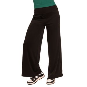 Calça Pantalona em Basic Fit Preto
