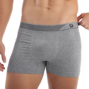 Cueca Boxer Sem Costura Individual em Algodão Mescla
