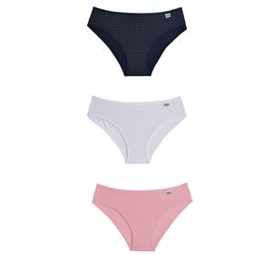 Kit 3 Calcinhas Biquíni Infantil em Cotton
