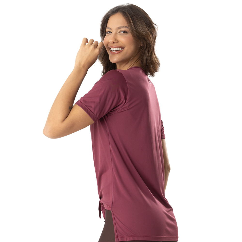 T-Shirt Em Basic Fit Merlot